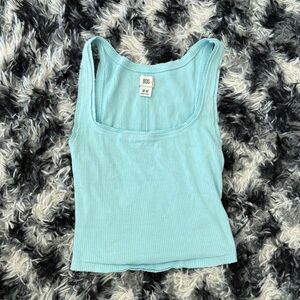 BDG Sky Blue Ribbed Tank